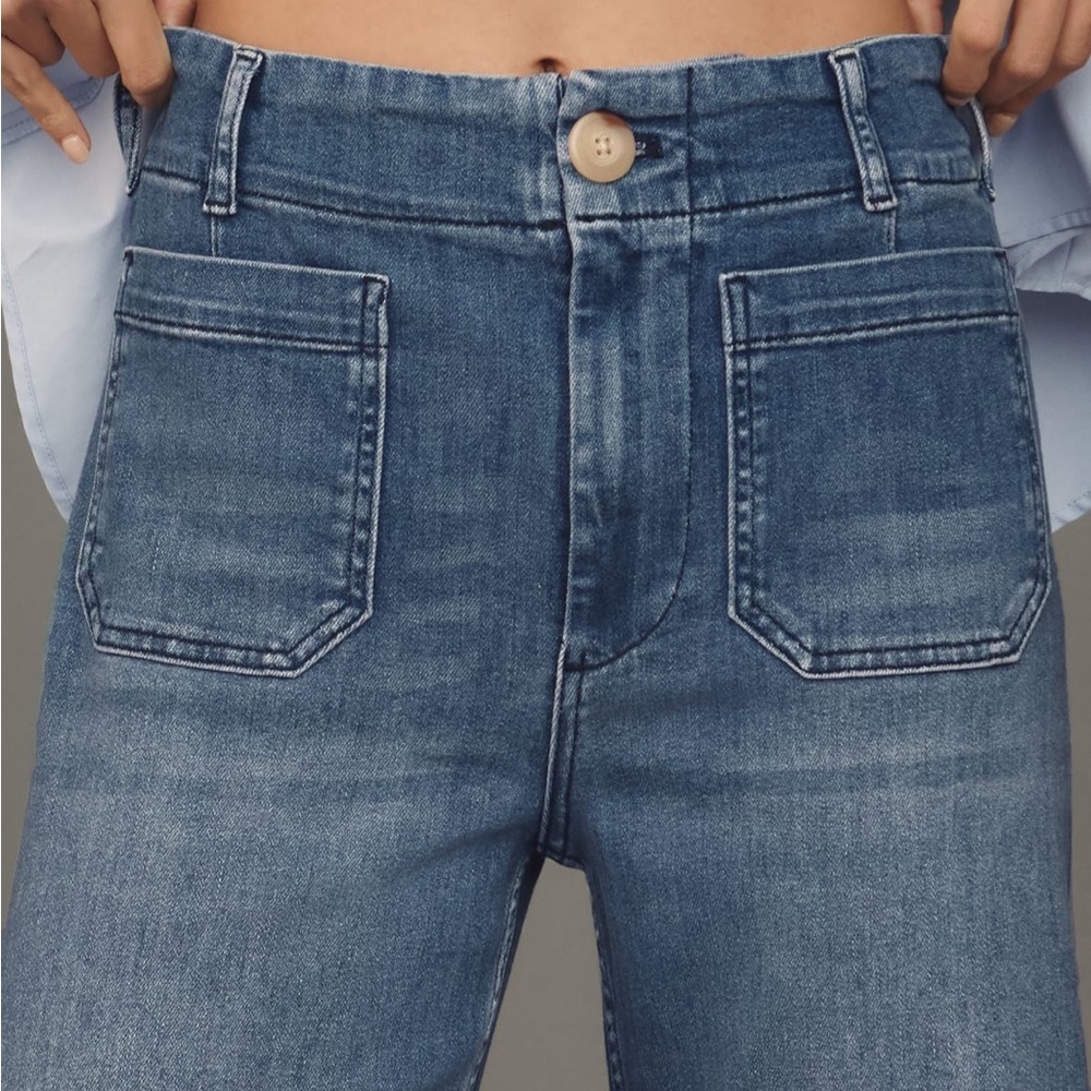 COPY - Colette high rise cropped wide leg jean by Maeve - Picture 2 of 7